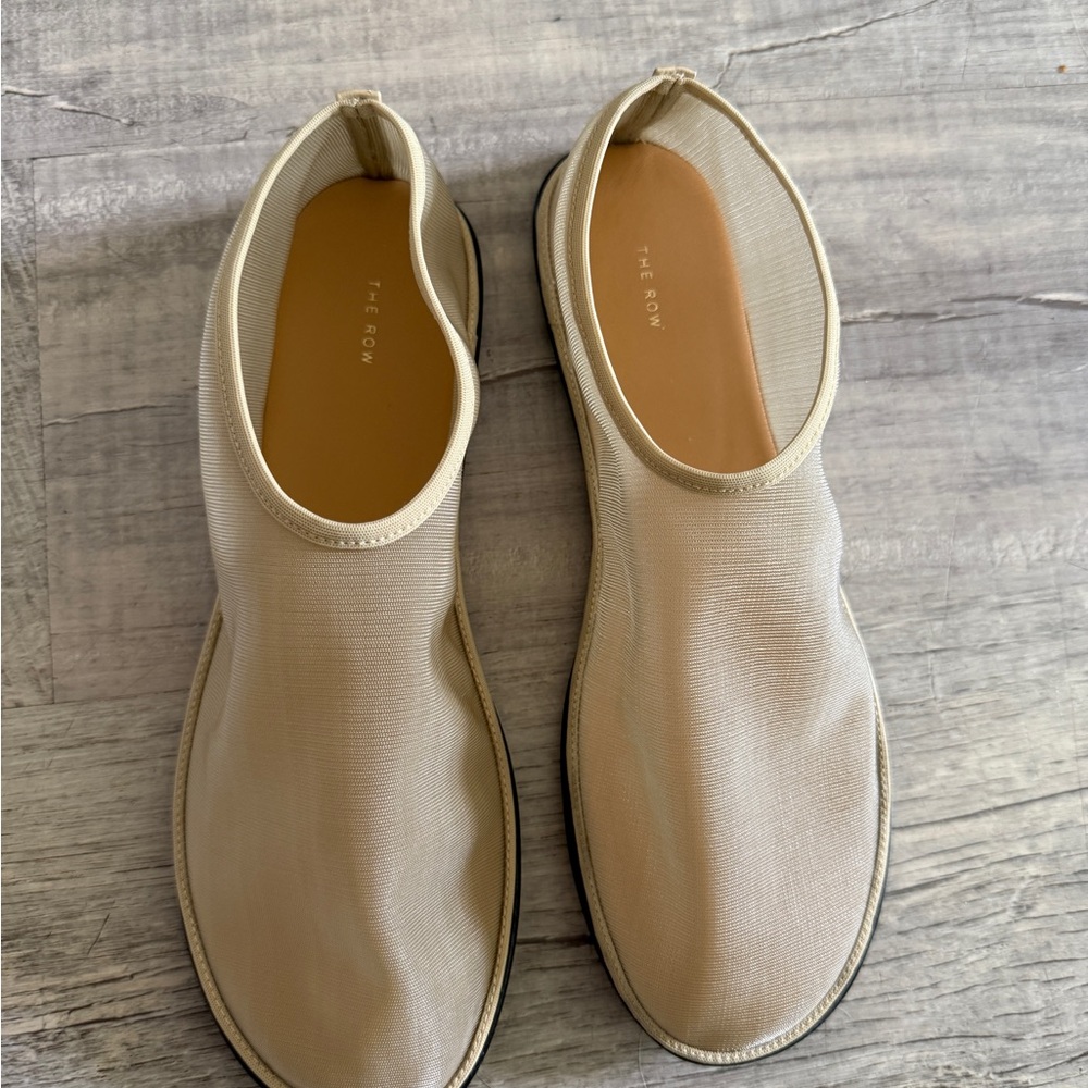 The Row Cream Flats